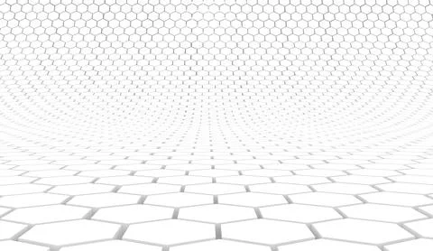Duotone hexagon 3D background texture. 3d rendering illustration. Futuristic  Stock Illustration