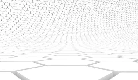 Duotone hexagon 3D background texture. 3d rendering illustration. Futuristic  Stock Illustration