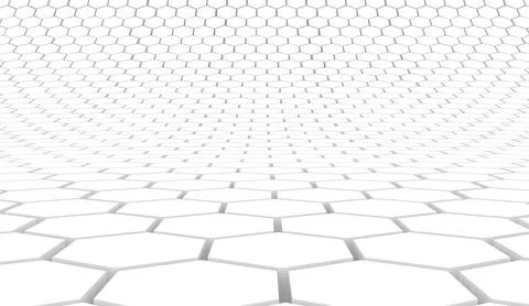 Duotone hexagon 3D background texture. 3d rendering illustration. Futuristic  Stock Illustration
