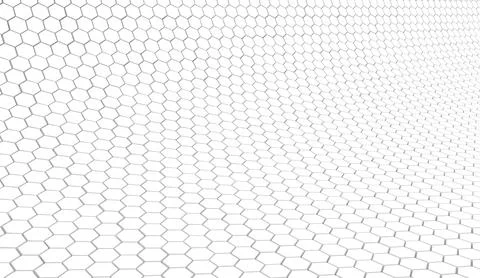 Duotone hexagon 3D background texture. 3d rendering illustration. Futuristic  Illustrazione stock