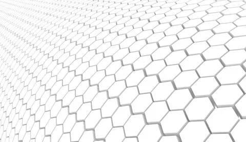 Duotone hexagon 3D background texture. 3d rendering illustration. Futuristic  Stock Illustration