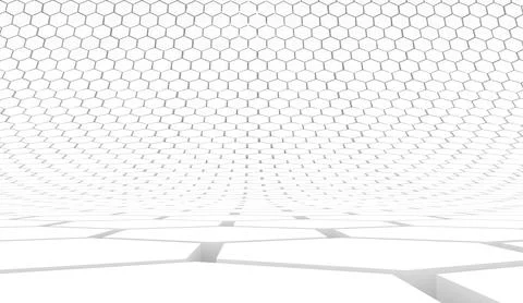 Duotone hexagon 3D background texture. 3d rendering illustration. Futuristic  Stock Illustration