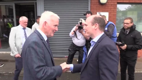 DUP minister vows commitment to all sports as he attends first senior GAA game 스톡 동영상 310014876