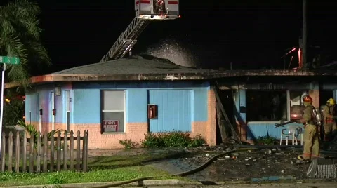 Duplex Fire 4 Stock Footage 688248