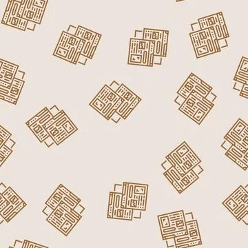 Duplicate content seo line seamless pattern Stock Illustration