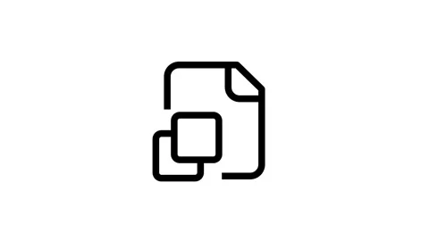 Duplicate Copy Document Icon Stock Footage 335591669