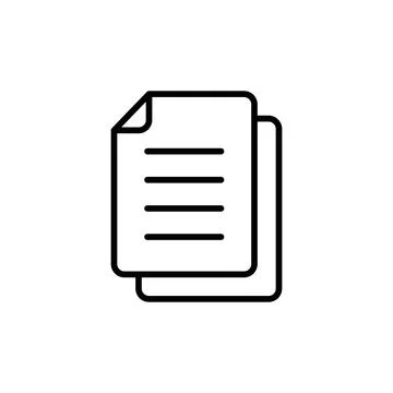 Duplicate Copy Icon Perfect for Document Management and Cloning Stock Illustration