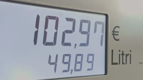 Duplicate Data Verified by Operator. Display Shows Two Similar Fuel Measurements Stock Footage 333260487
