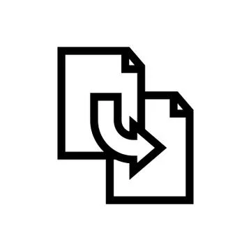 Duplicate File Icon Stock Illustration