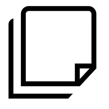Duplicate files icon isolated on transparent background Stock Illustration