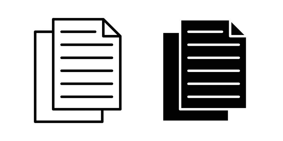 Duplicate icon concept. best for web design Stock Illustration