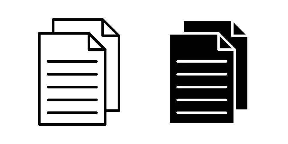 Duplicate icon Illustration Eps10 for web or app Illustrazione stock