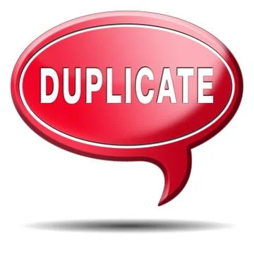 Duplicate Stock Illustration