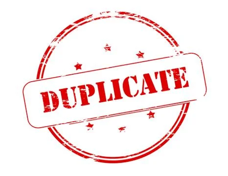 Duplicate Stock Illustration