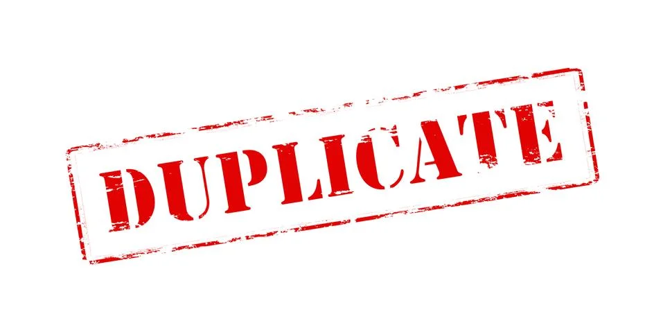Duplicate Stock Illustration