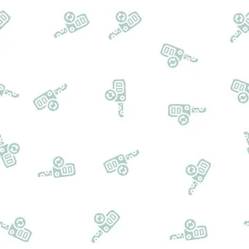 Duplicate key glyph vector seamless pattern Stock Illustration