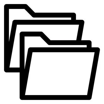 Duplicate line icon vector illustration isolated on white background Stock Illustration