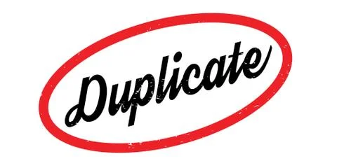 Duplicate rubber stamp 스톡 일러스트