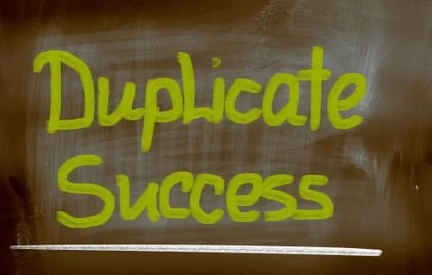 Duplicate success concept Stock Illustration