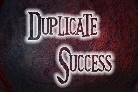 Duplicate success concept Illustrazione stock