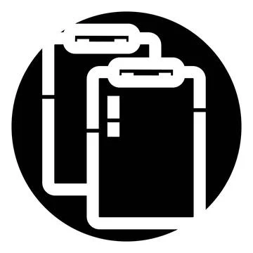 Duplicating documents icon representing copy and paste function Stock Illustration