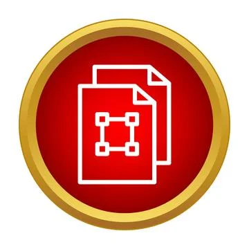 Duplicating files icon representing copy and paste function 스톡 일러스트