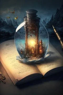 Duplicitous manuscript Stock Illustration