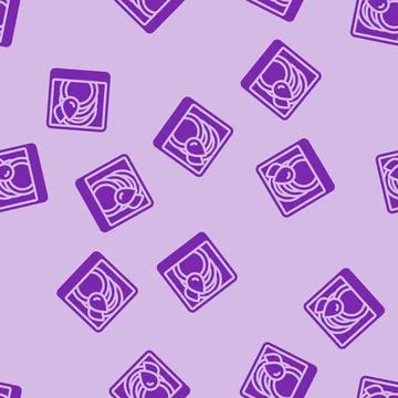 Durability strong label product caution glyph vector seamless pattern Stock Illustration