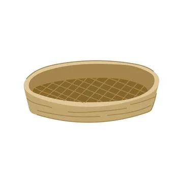 Durable bamboo plate cartoon vector illustration Stock Illustration