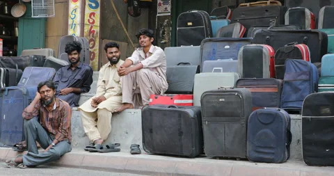 Durable Briefcases for selling shop Stock Footage 288089523
