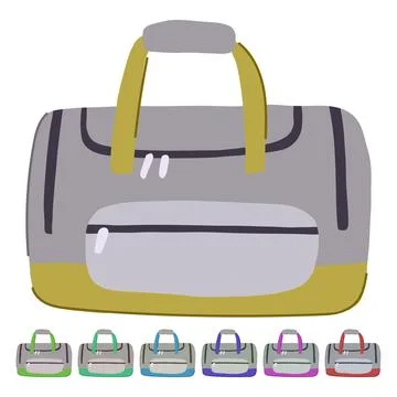 Durable carry on bag vector cartoon graphic Stock Illustration