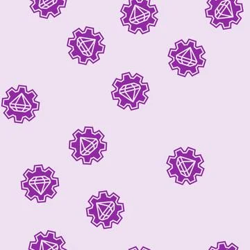 Durable construction glyph seamless pattern Stock Illustration