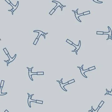 Durable construction line vector seamless pattern Stock Illustration