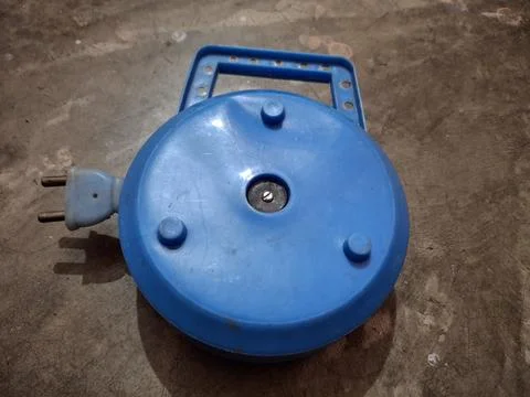 Durable electric extension board with multiple sockets, surge protection Stock-Fotos