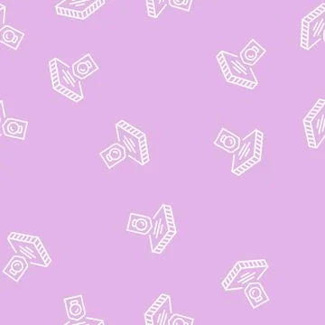 Durable fabrics properties line seamless pattern Stock Illustration