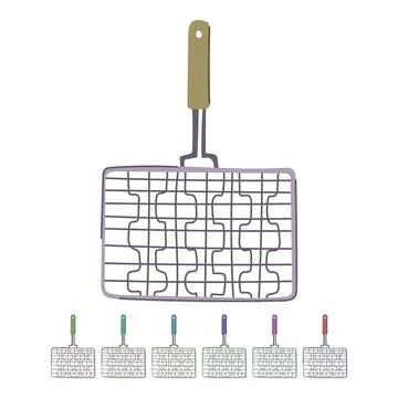 Durable grill rack vector cartoon graphic Stock Illustration