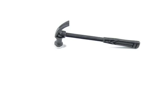 A durable hammer, essential for construction and repair, stands cut out on .. Stock Photos