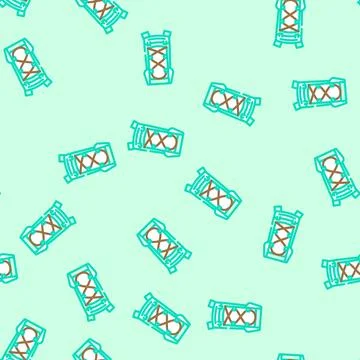 Durable hiking backpack vector seamless pattern Stock Illustration