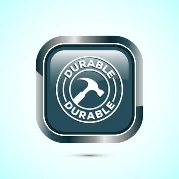 Durable icon design illustration, Durable logo badge for product design ele.. Stock Illustration