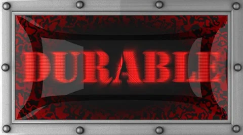 Durable on led Stock Footage 8703282