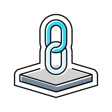 Durable material color icon vector illustration Stock Illustration