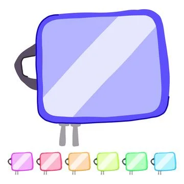 Durable packing cube vector cartoon graphic Stock Illustration