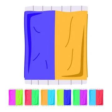 Durable reusable hot cold gel pack vector cartoon graphic Stock Illustration