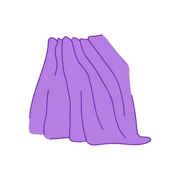 Durable throw blanket cartoon vector illustration Illustration