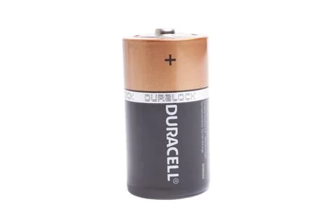 Duracell Basic D battery isolated on white Stock Photos