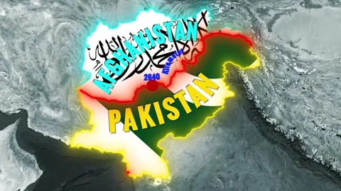 Durand Line Border Between Pakistan and Afghanistan 스톡 동영상 335460855