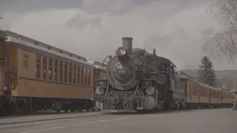 Durango &amp; Silverton Narrow Gauge train Stock Footage 244705645
