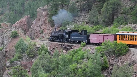 Durango Silverton steam train Stock Footage 236437385