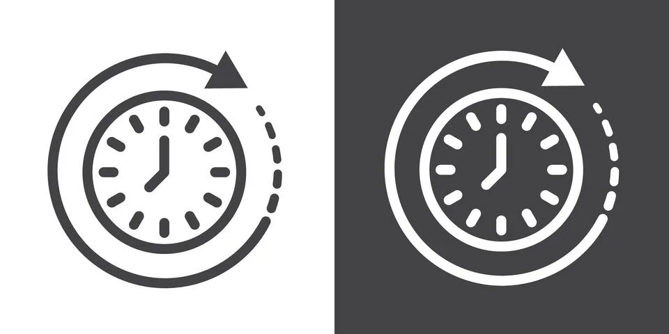 Duration icon Stock Illustration