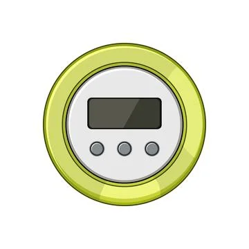 Duration shower timer cartoon vector illustration イラスト素材